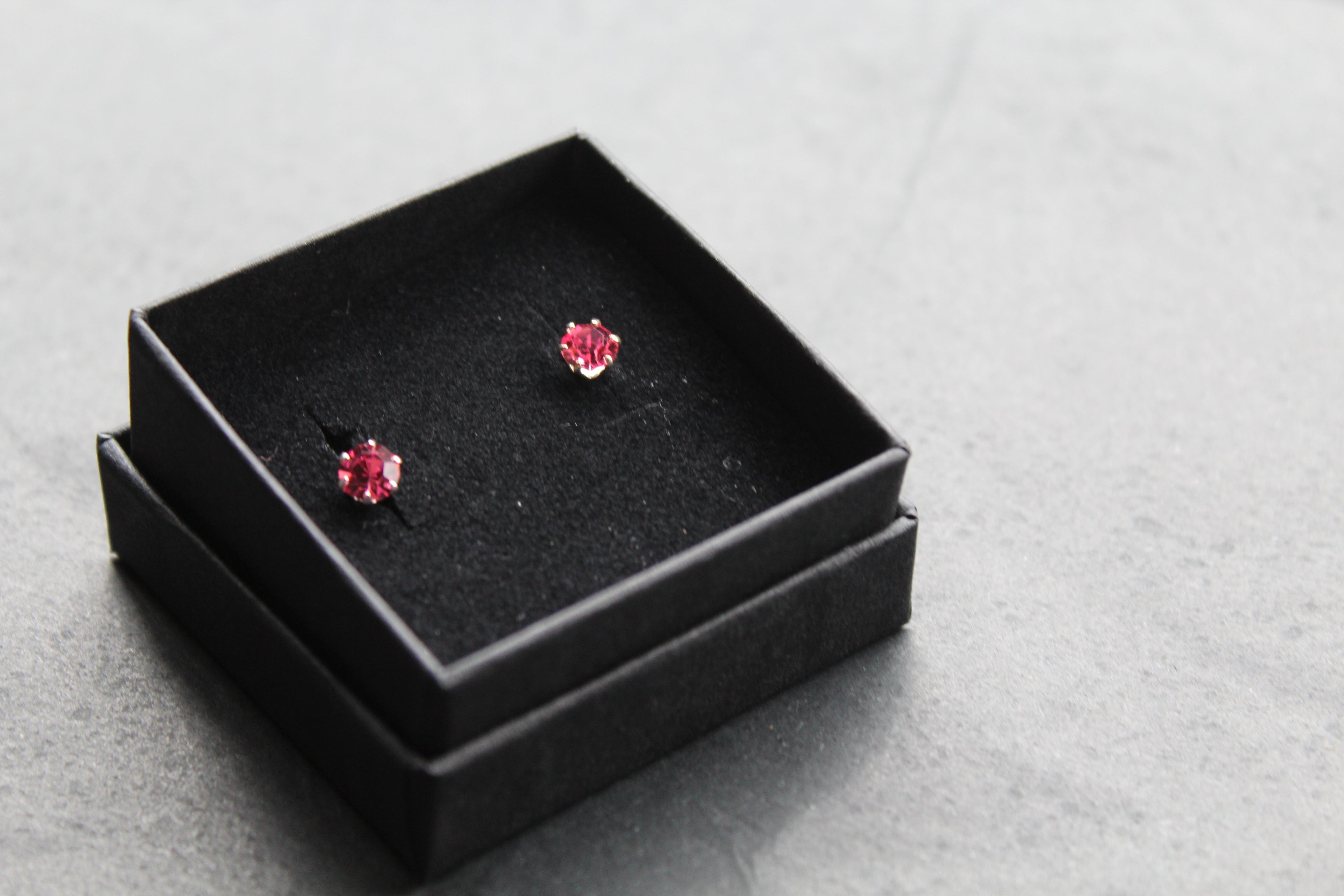 Rose Austrian Crystal Studs
