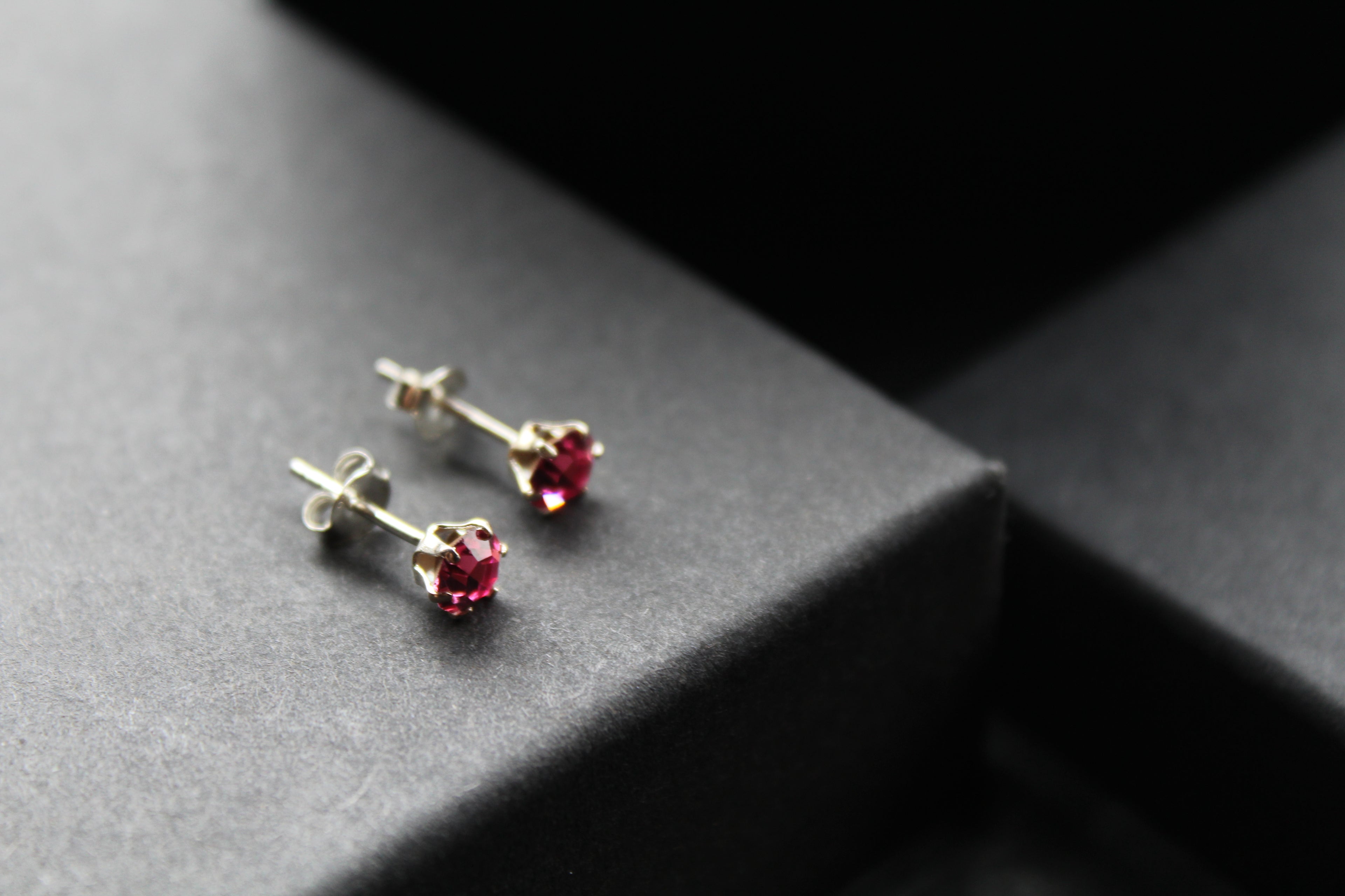 Rose Austrian Crystal Studs