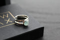 Round Chalcedony Sterling Silver Ring