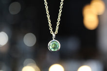 Load image into Gallery viewer, Round Peridot Pendant and Chain

