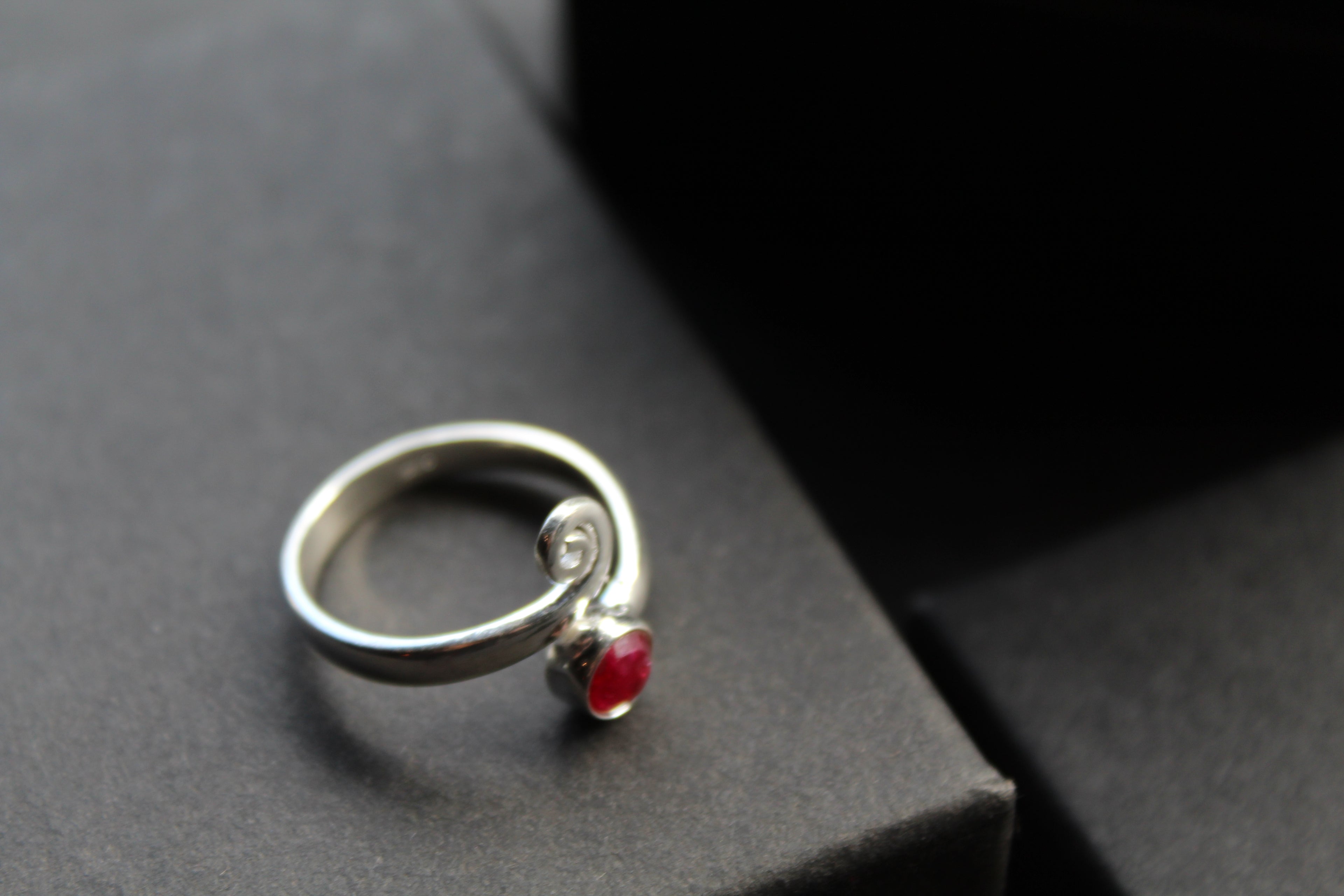 Ruby Red Adjustable Ring