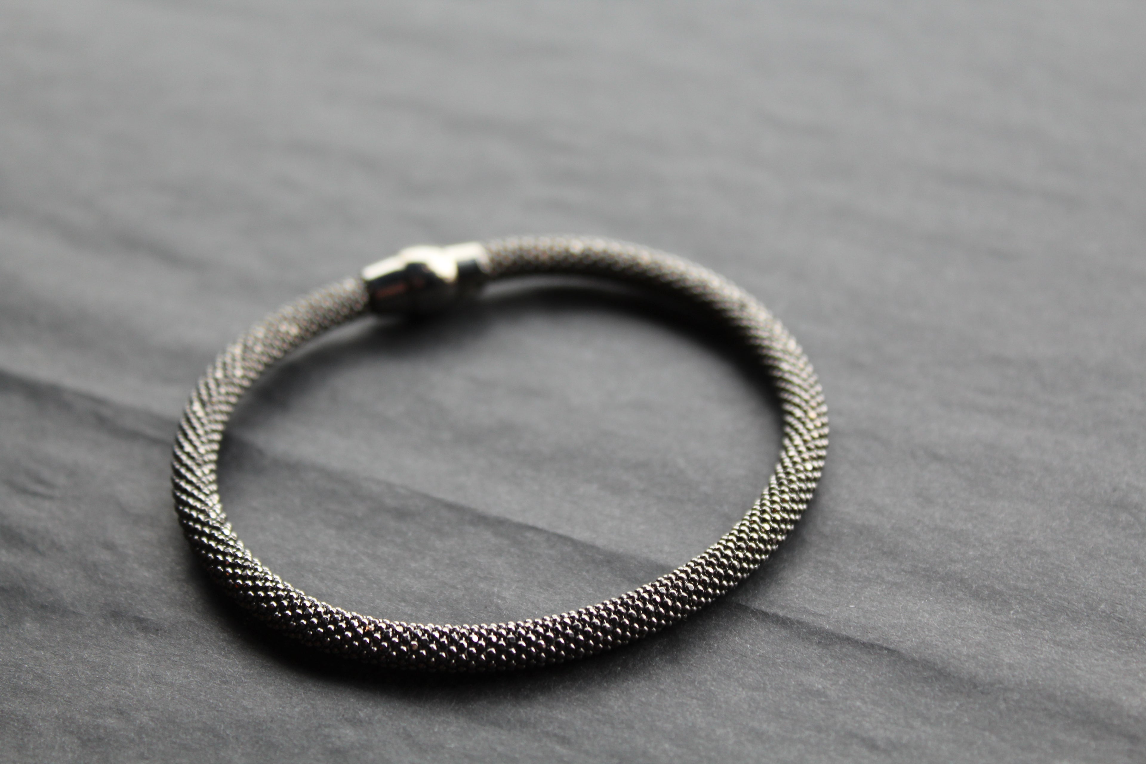 Ruthenium Popcorn Bracelet