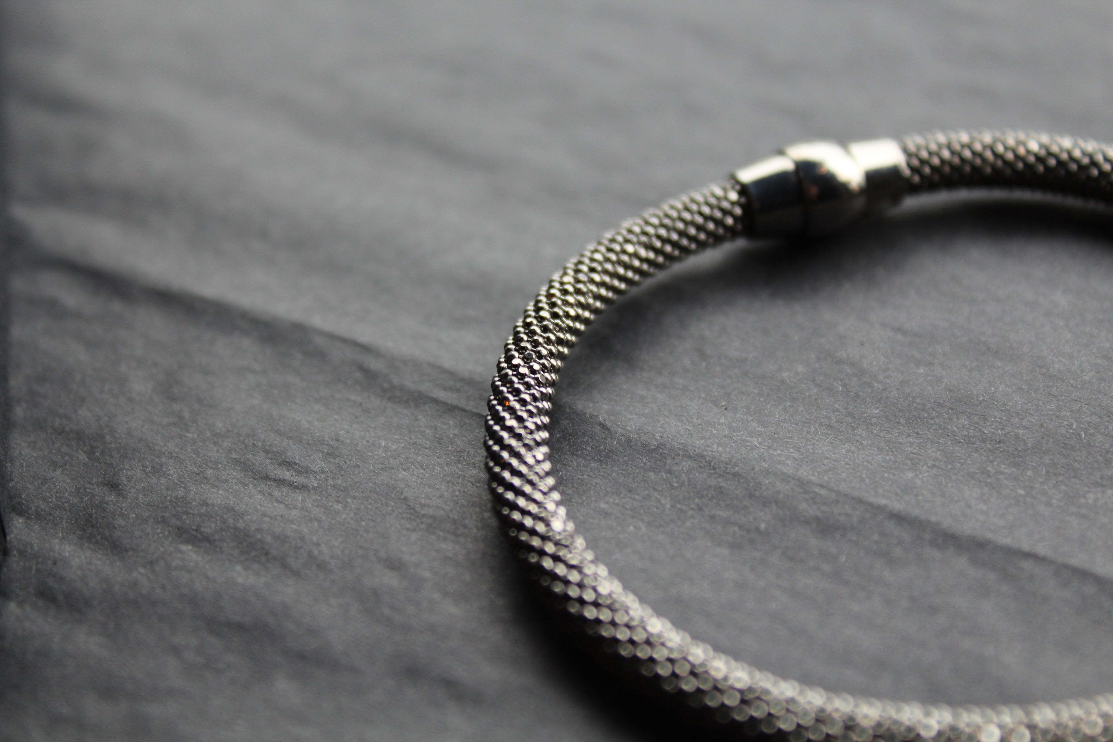 Ruthenium Popcorn Bracelet