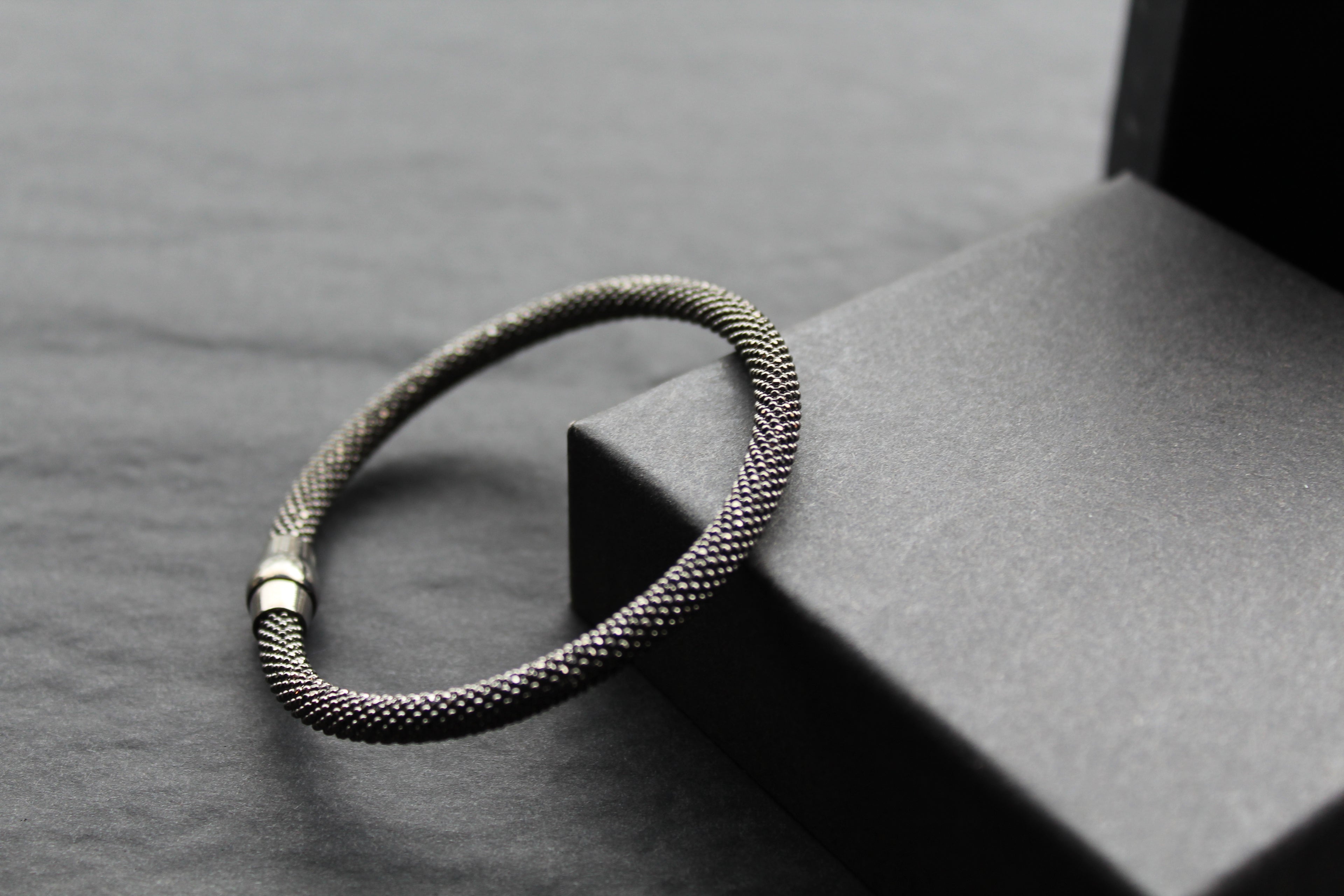 Ruthenium Popcorn Bracelet