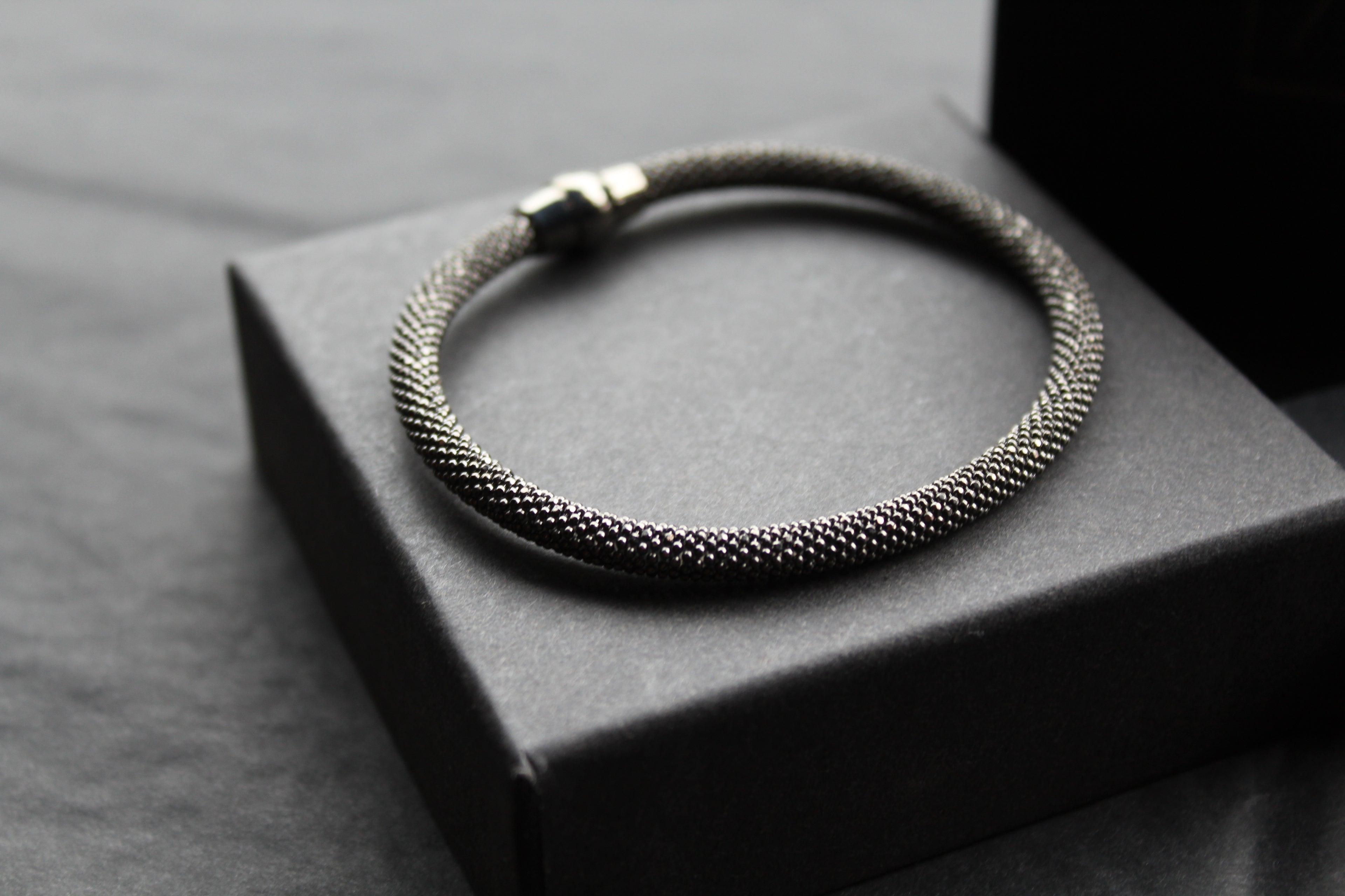 Ruthenium Popcorn Bracelet