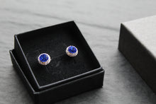 Load image into Gallery viewer, Sapphire Blue Crystal Studs
