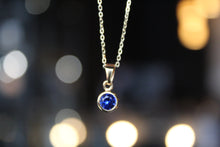 Load image into Gallery viewer, Sapphire Blue Gold Plate Necklace
