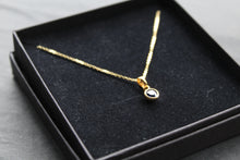 Load image into Gallery viewer, Sapphire Blue Gold Plate Necklace
