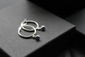 Sapphire Blue Hoops