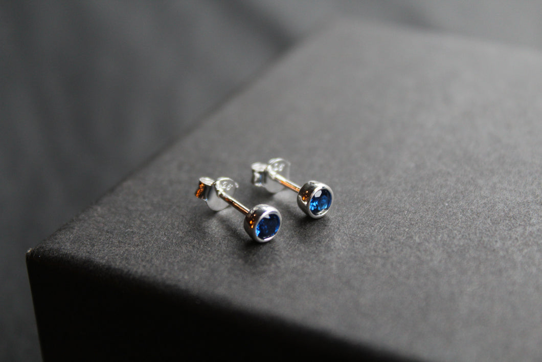Sapphire Blue Studs