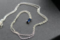 Sapphire Glass Baguette Necklace