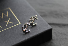 Load image into Gallery viewer, Silver Anchor Studs
