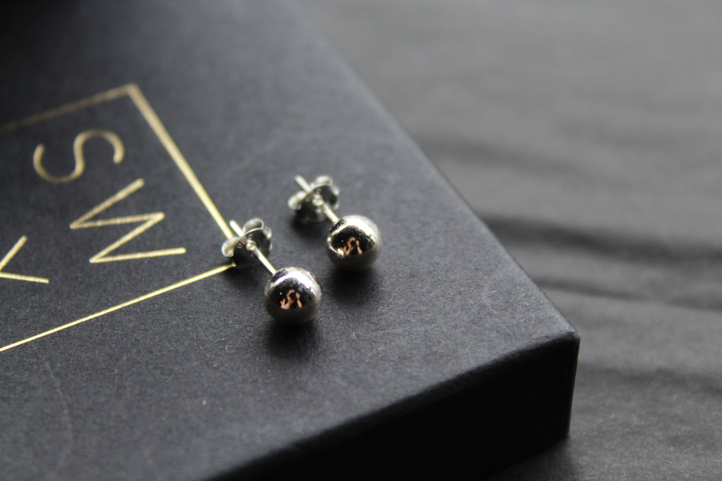 Silver Ball Studs
