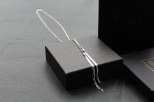 Load image into Gallery viewer, Silver Box Chain Drop Necklace
