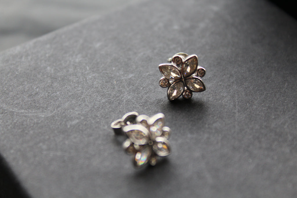 Silver CZ Shine Bright Earrings