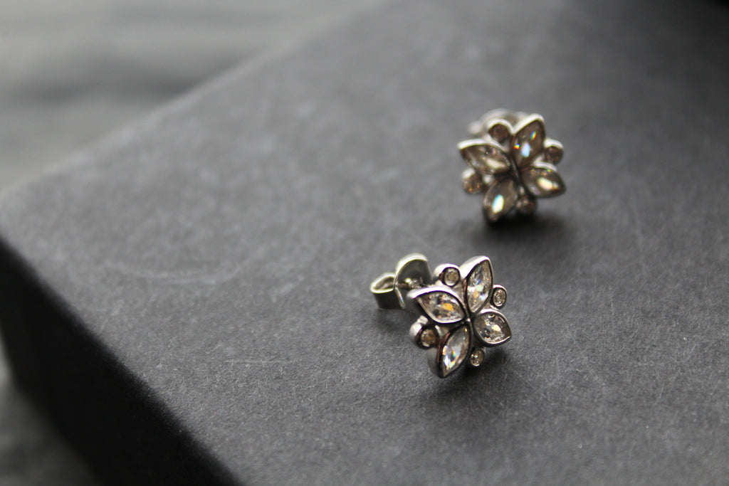 Silver CZ Shine Bright Earrings