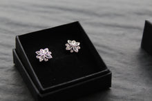 Load image into Gallery viewer, Silver CZ Shine Bright Earrings
