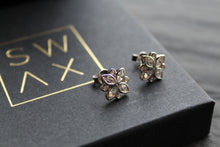 Load image into Gallery viewer, Silver CZ Shine Bright Earrings
