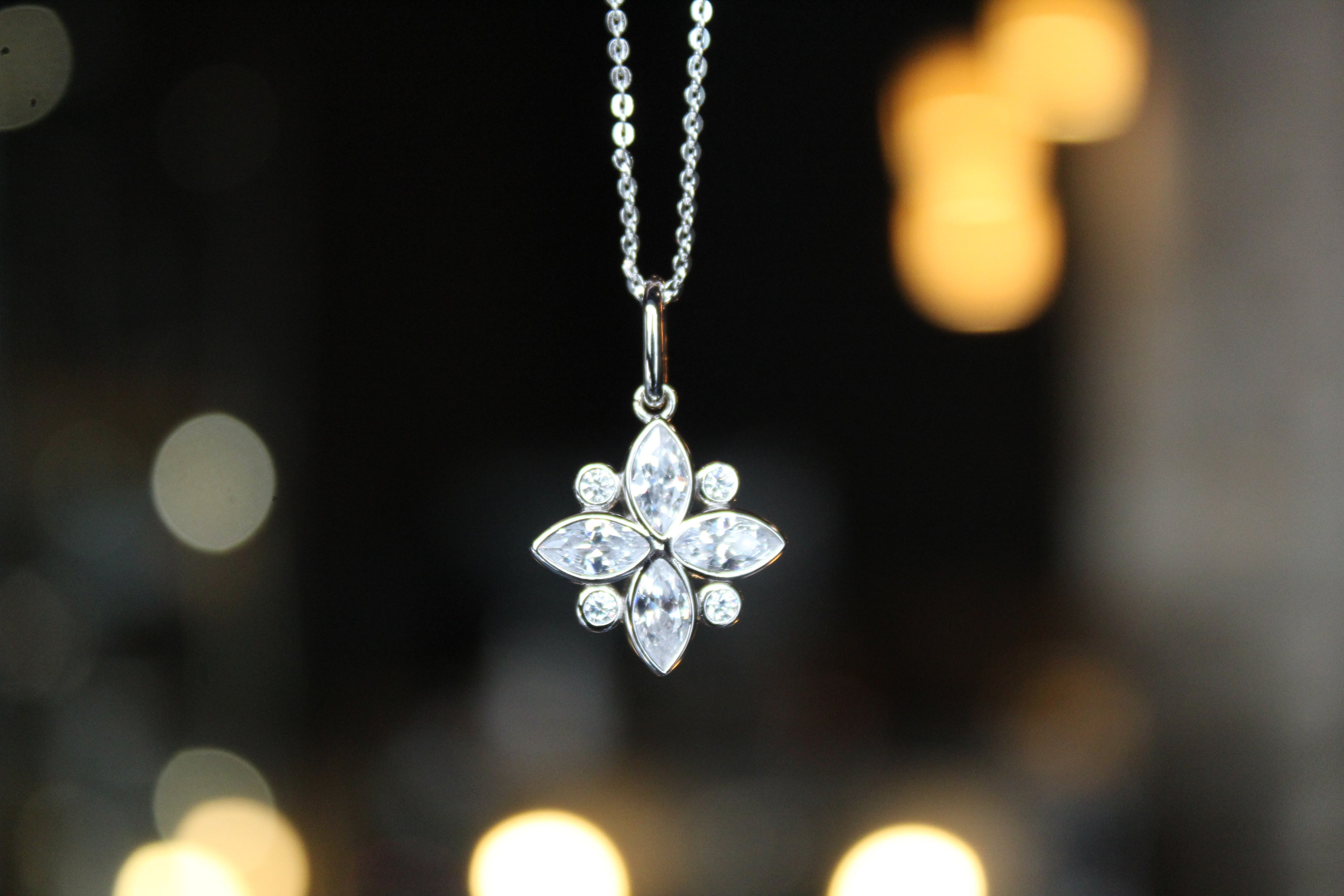Silver CZ Shine Bright Necklace