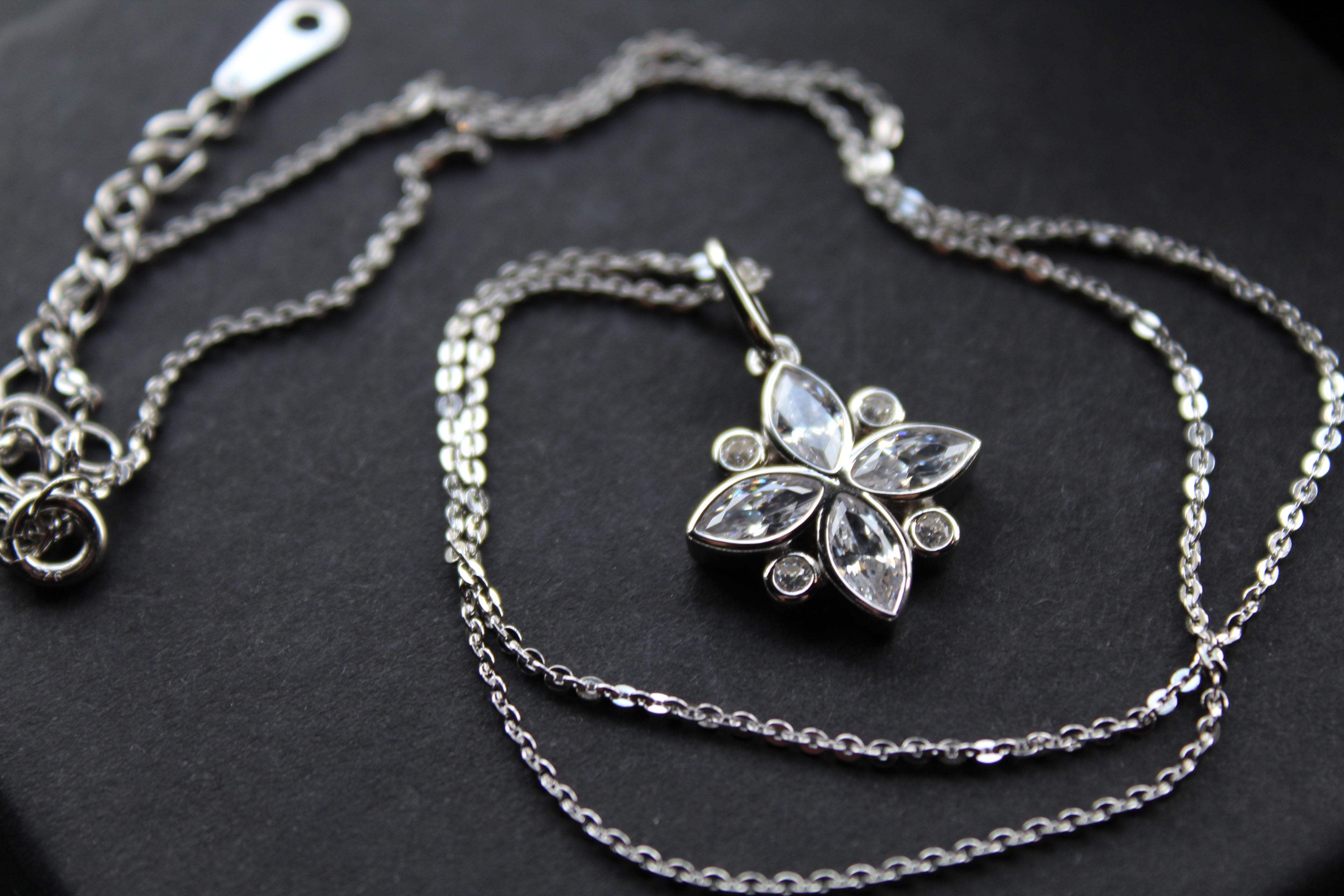 Silver CZ Shine Bright Necklace