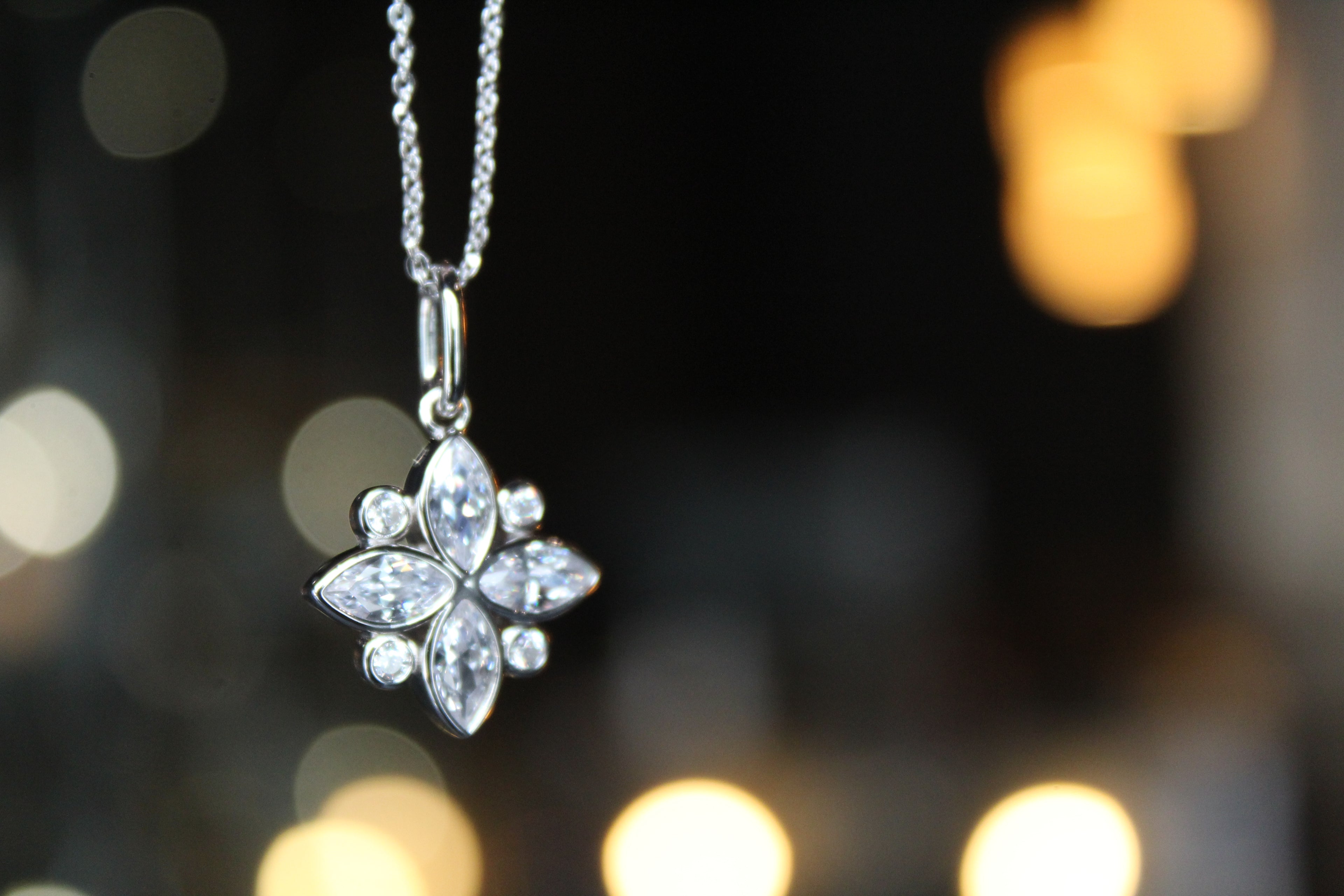Silver CZ Shine Bright Necklace