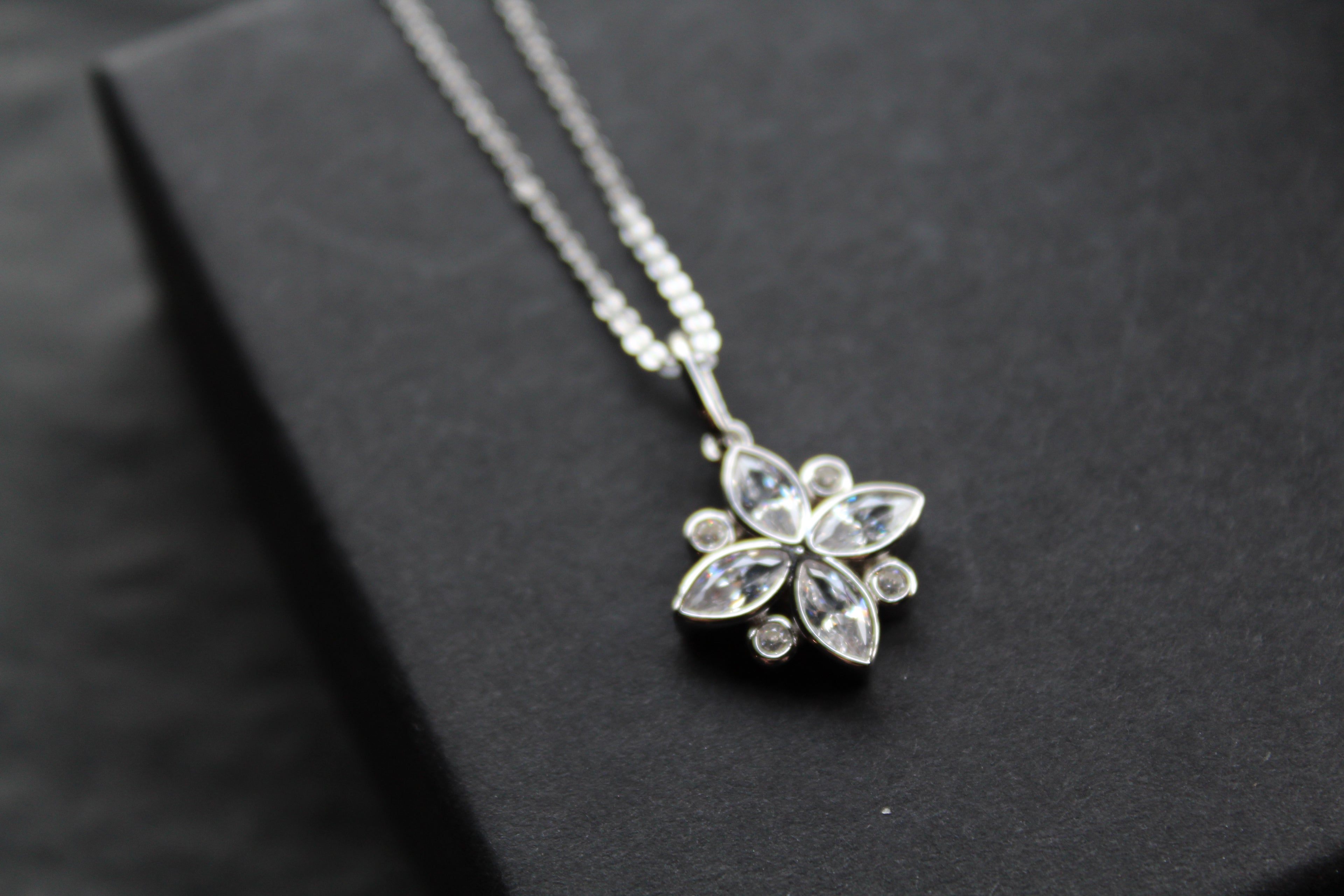 Silver CZ Shine Bright Necklace