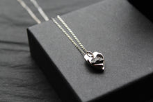 Load image into Gallery viewer, Silver Heart Meteorite Necklace
