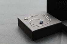 Load image into Gallery viewer, Silver Plated Sapphire Rough Gemstone Necklace
