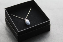 Load image into Gallery viewer, Silver Plated Sapphire Rough Gemstone Necklace
