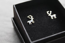 Load image into Gallery viewer, Silver Reindeer Studs

