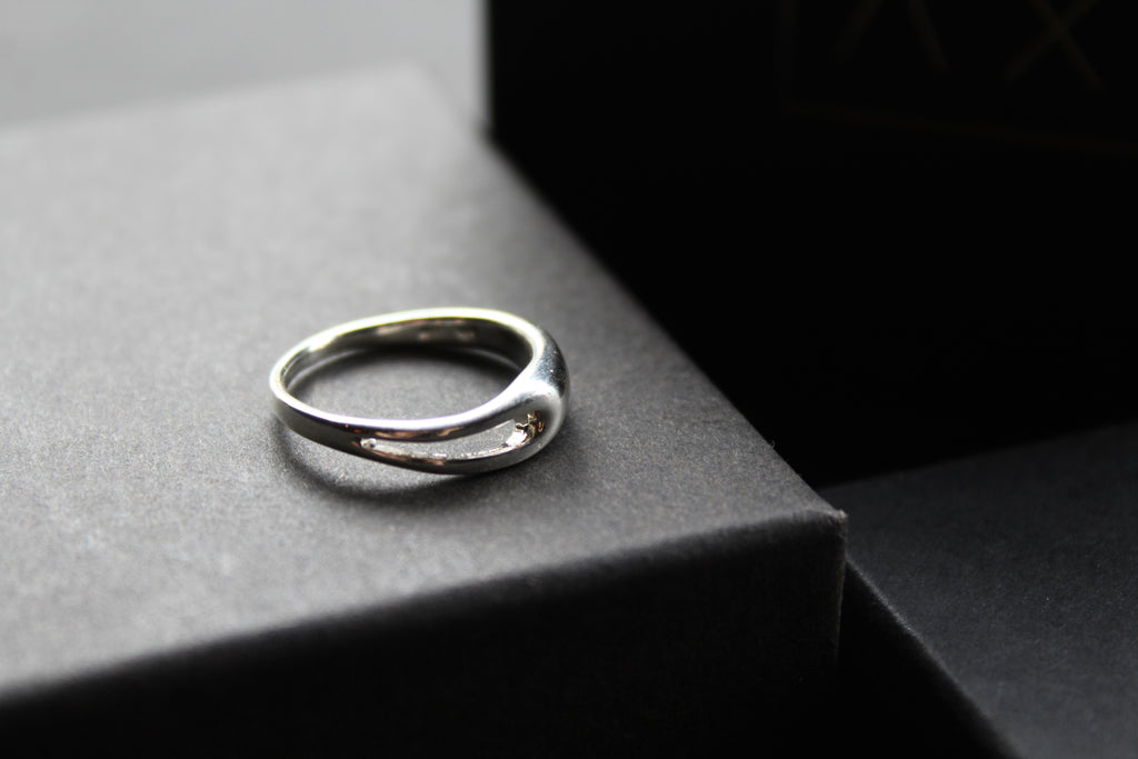 Silver Slit Ring