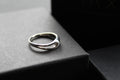Silver Slit Ring