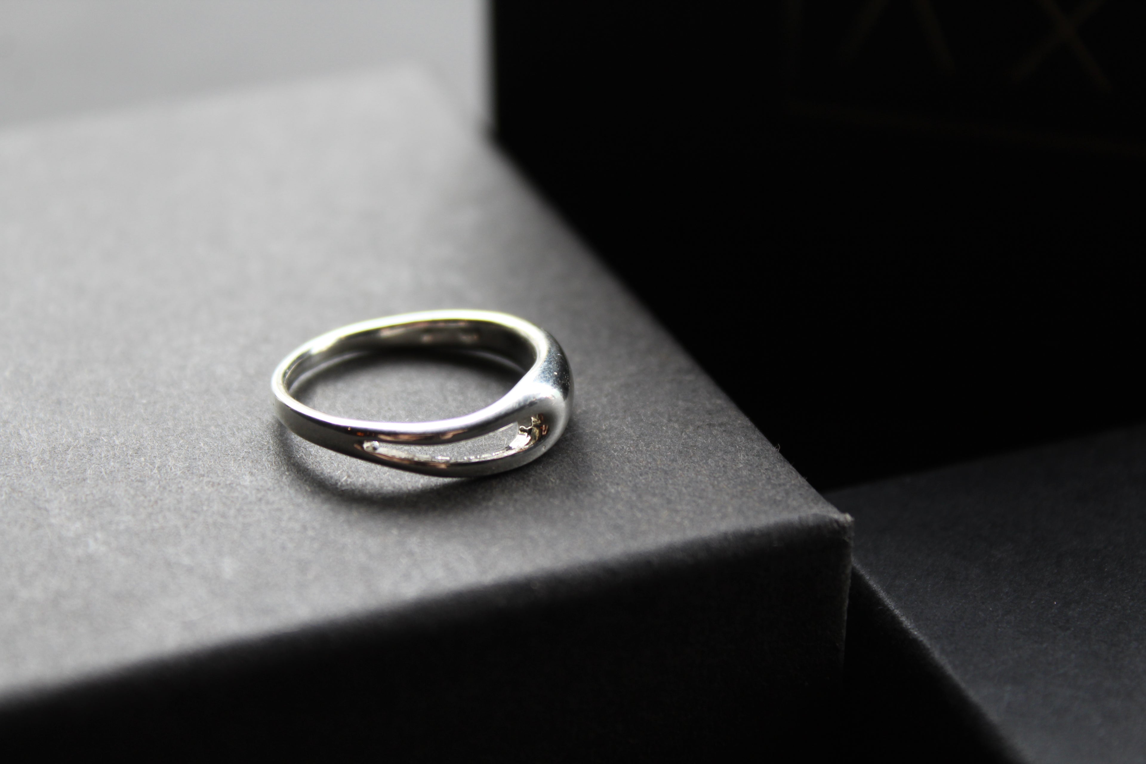 Silver Slit Ring