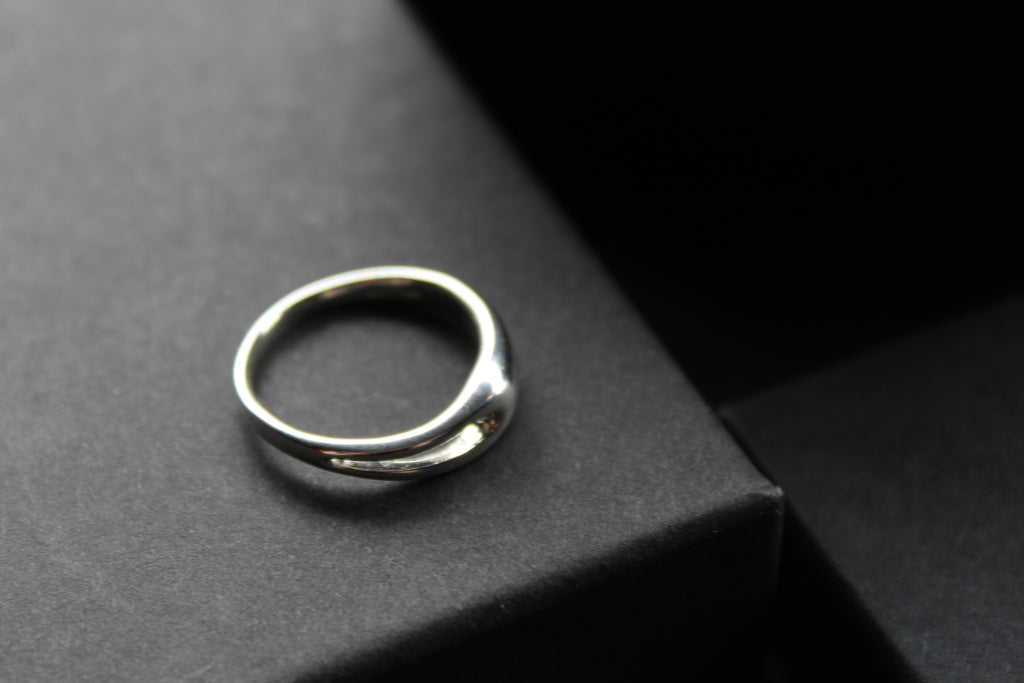 Silver Slit Ring