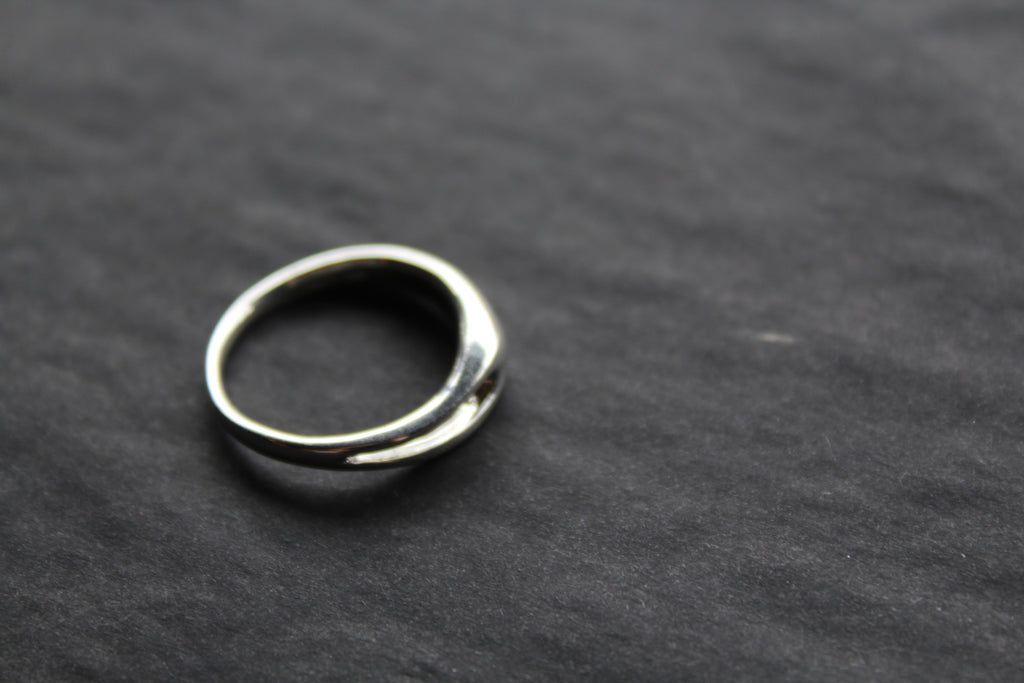 Silver Slit Ring