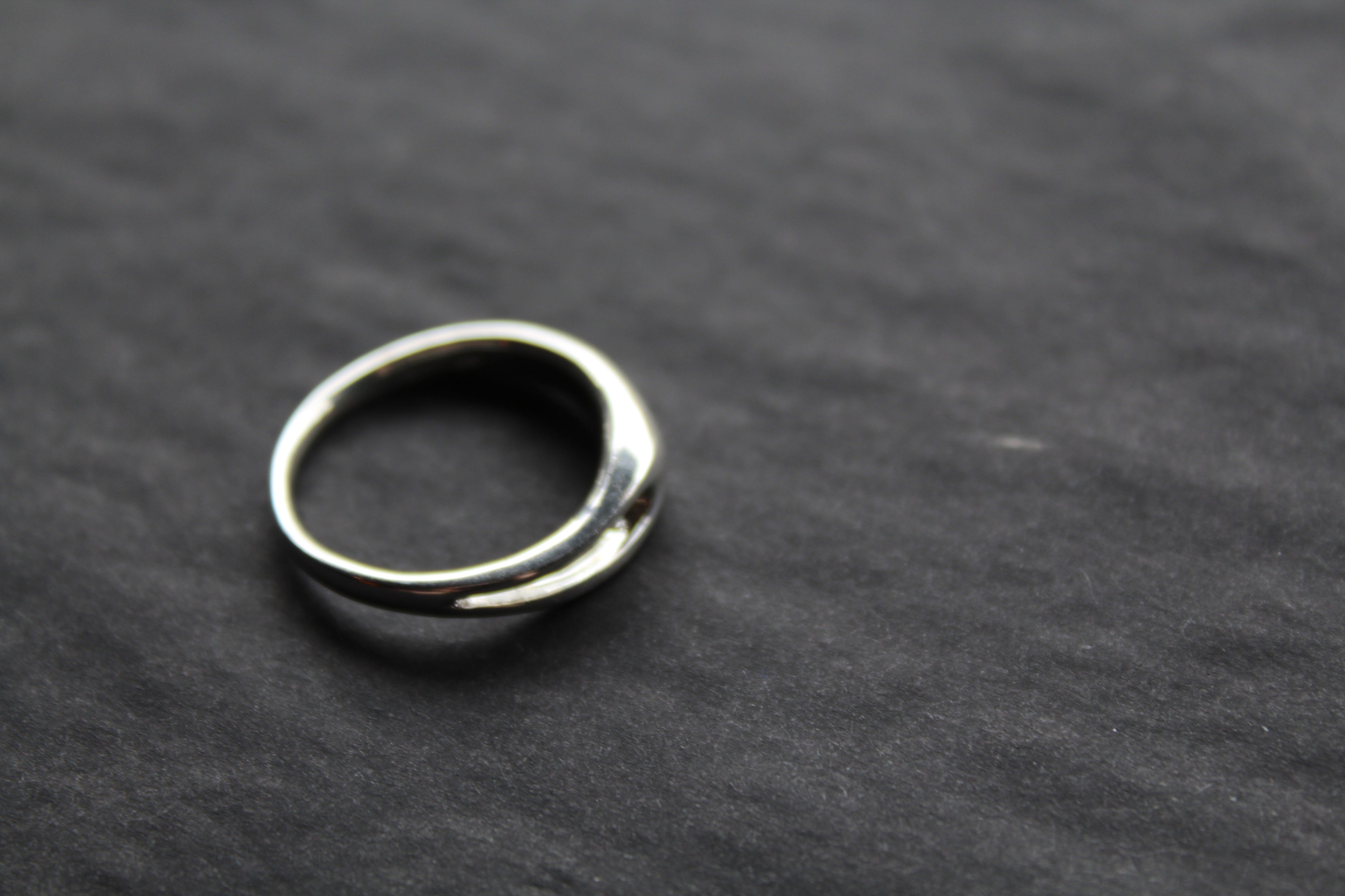 Silver Slit Ring