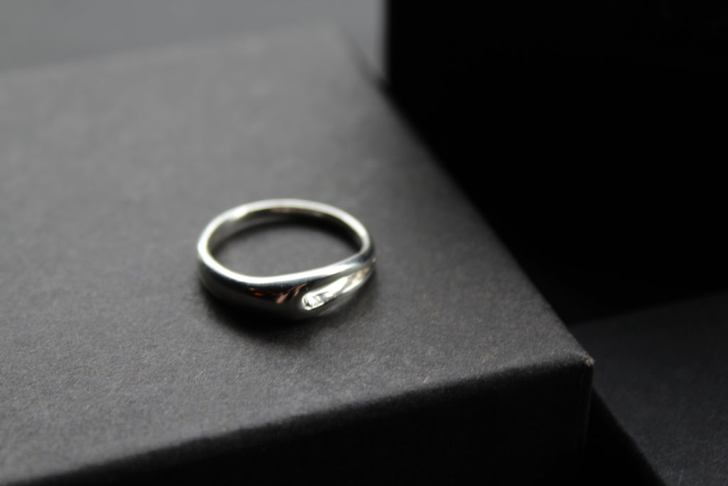 Silver Slit Ring