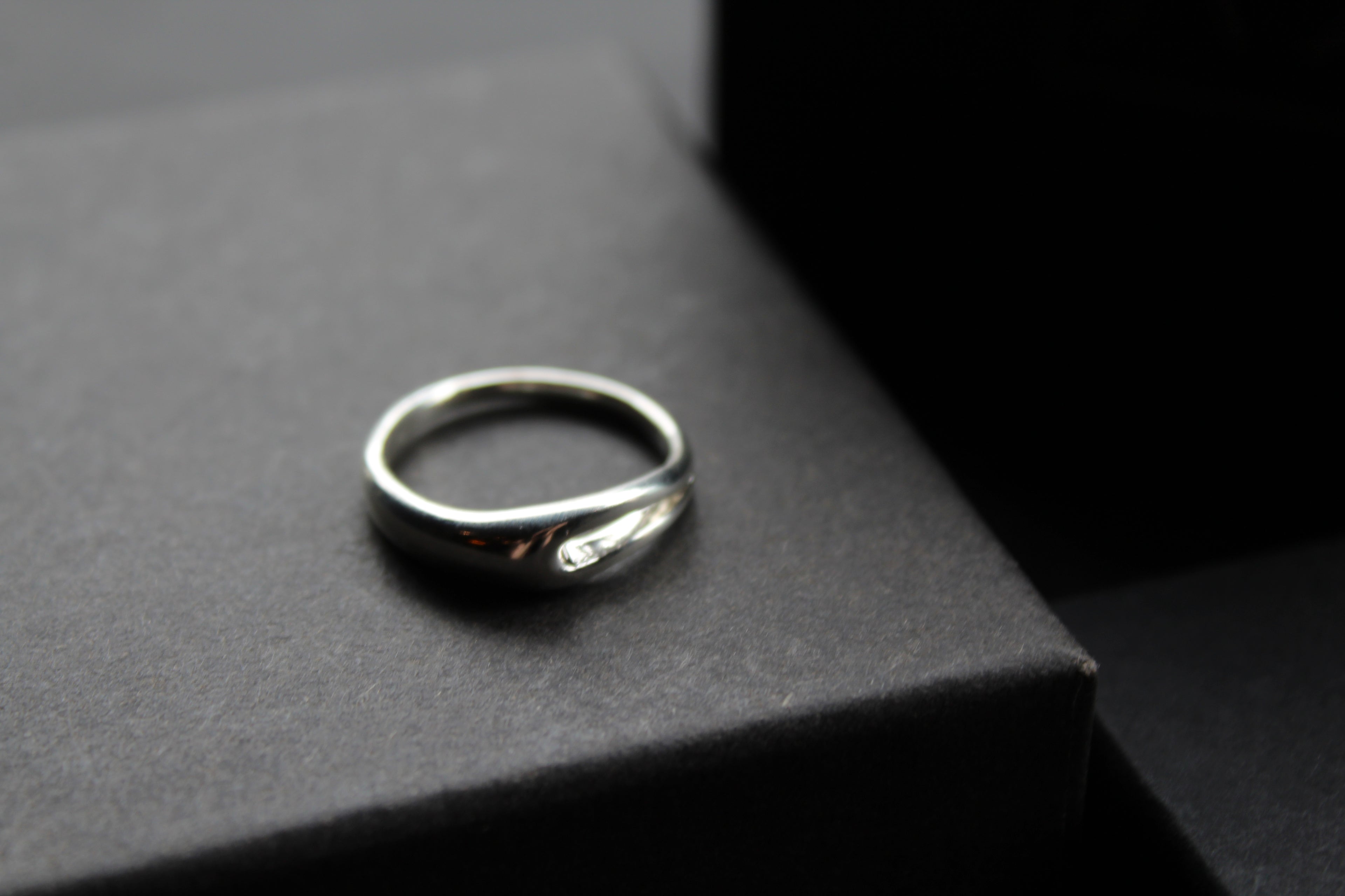 Silver Slit Ring