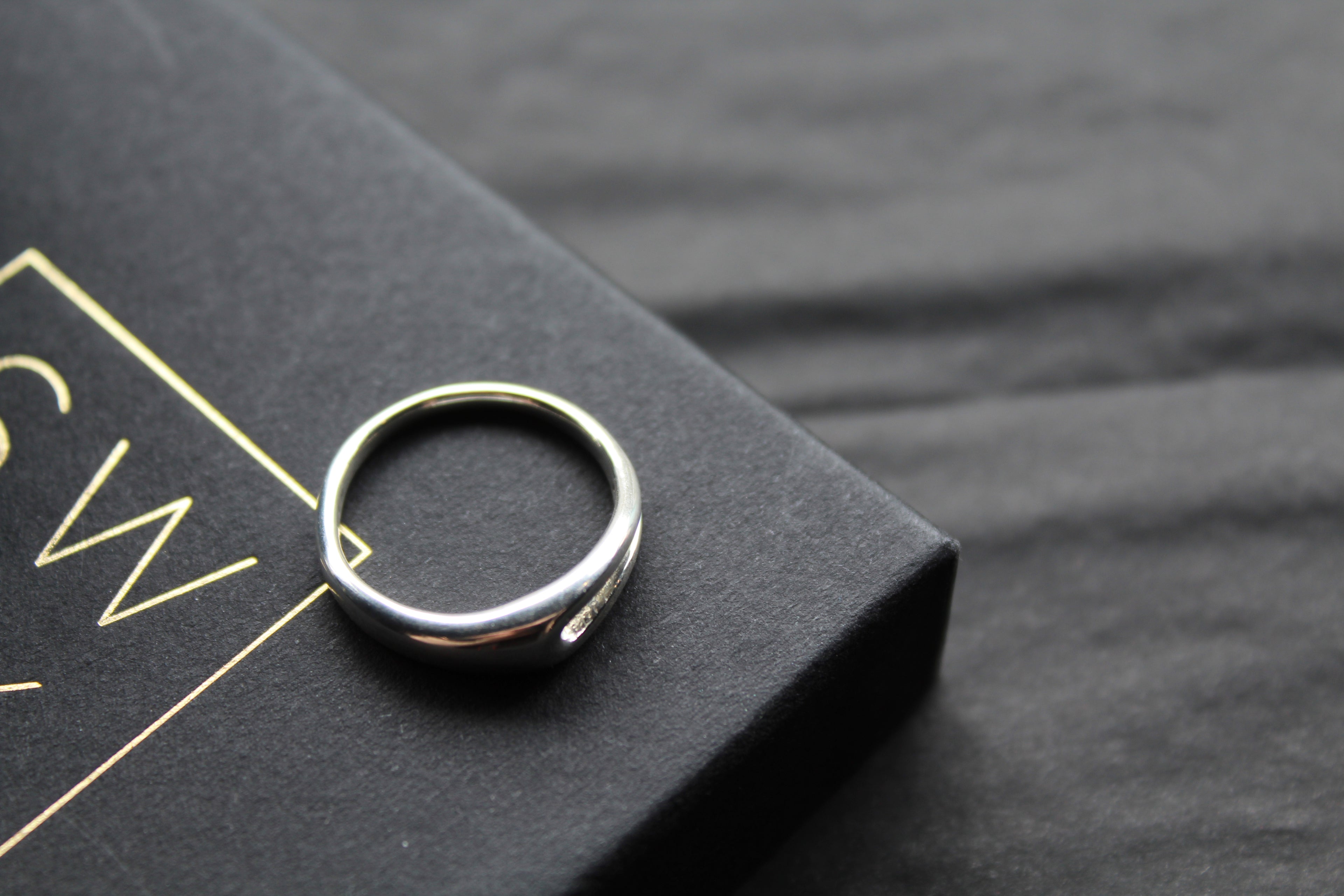 Silver Slit Ring