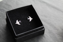 Load image into Gallery viewer, Silver Swift CZ Studs
