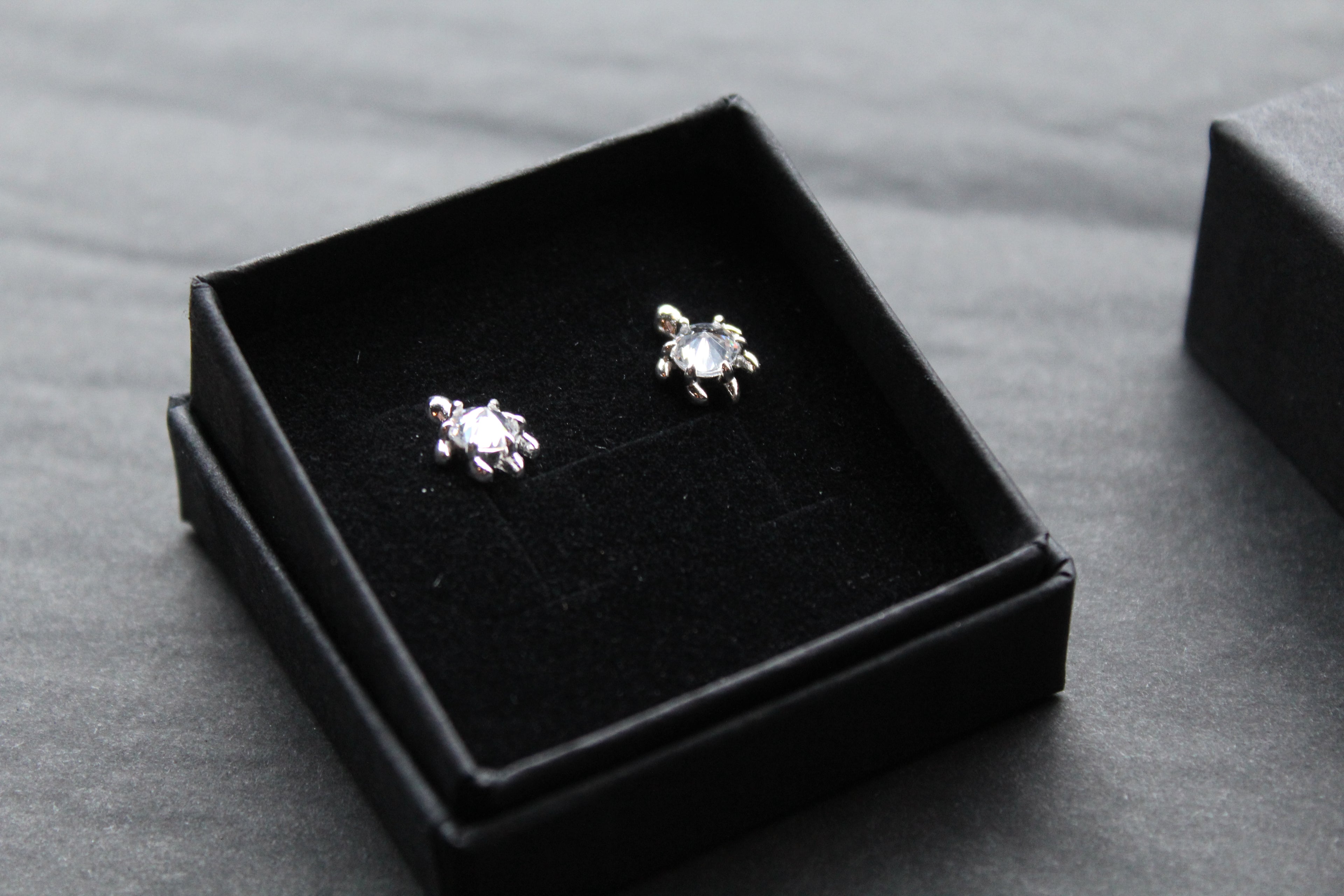 Silver Turtle Studs