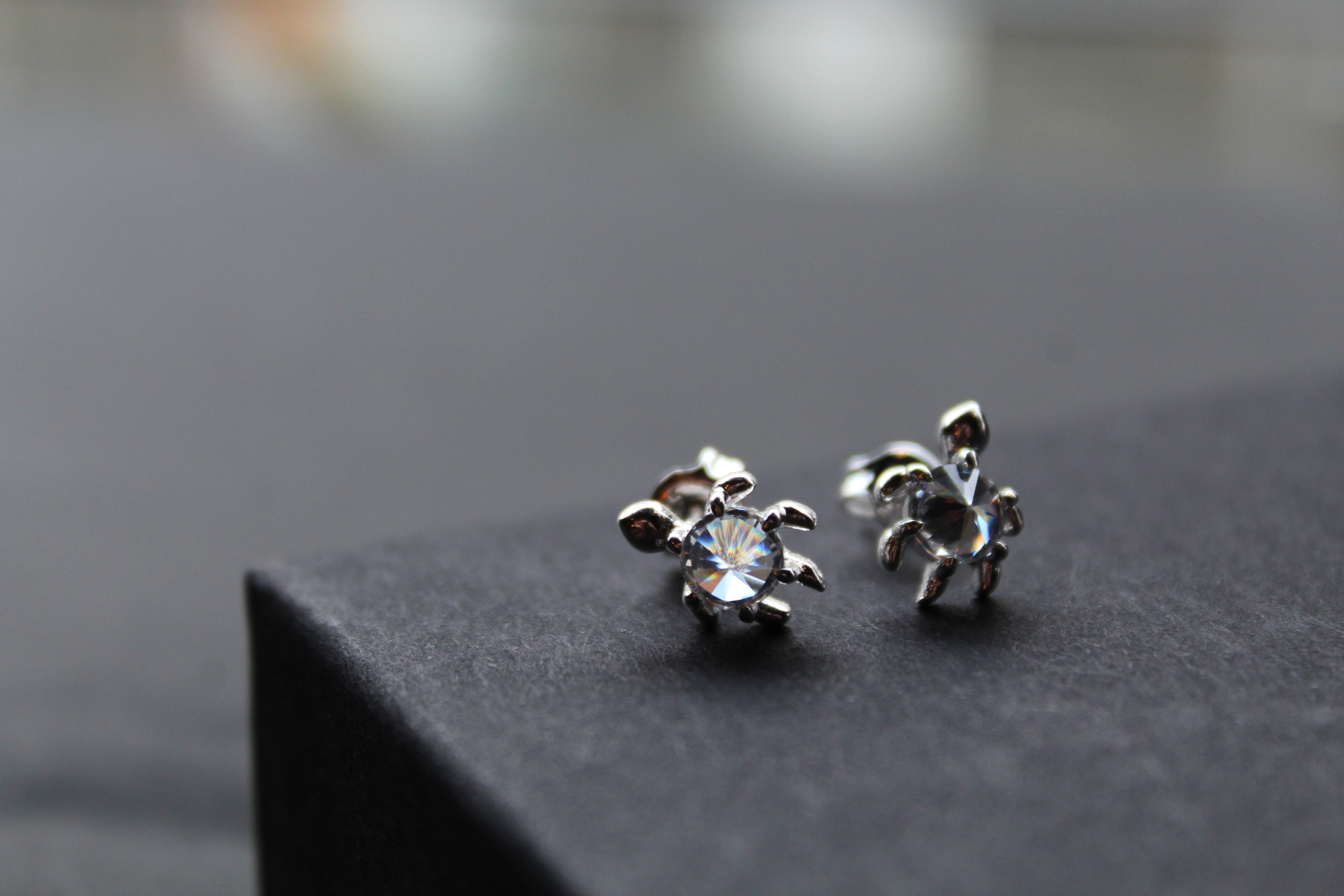 Silver Turtle Studs