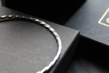 Load image into Gallery viewer, Silver Twist Bangle
