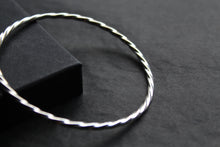 Load image into Gallery viewer, Silver Twist Bangle
