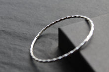 Load image into Gallery viewer, Silver Twist Bangle

