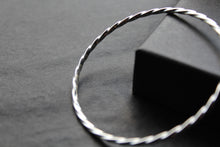Load image into Gallery viewer, Silver Twist Bangle
