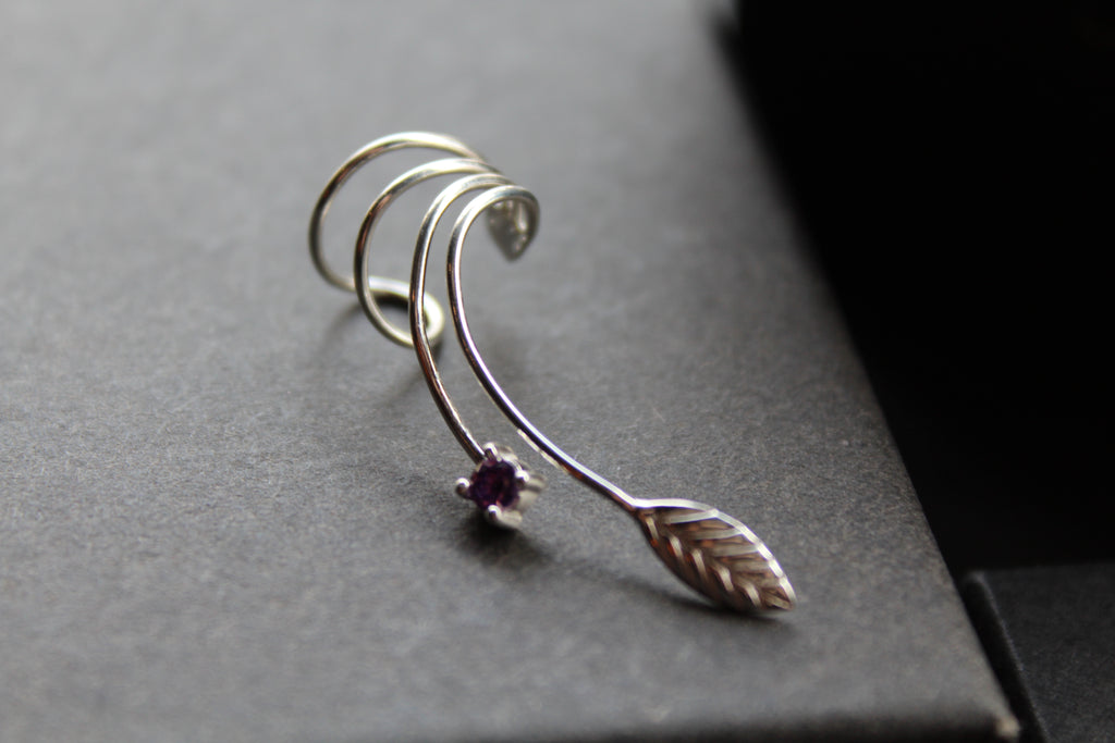Silver & CZ Ear Cuffs