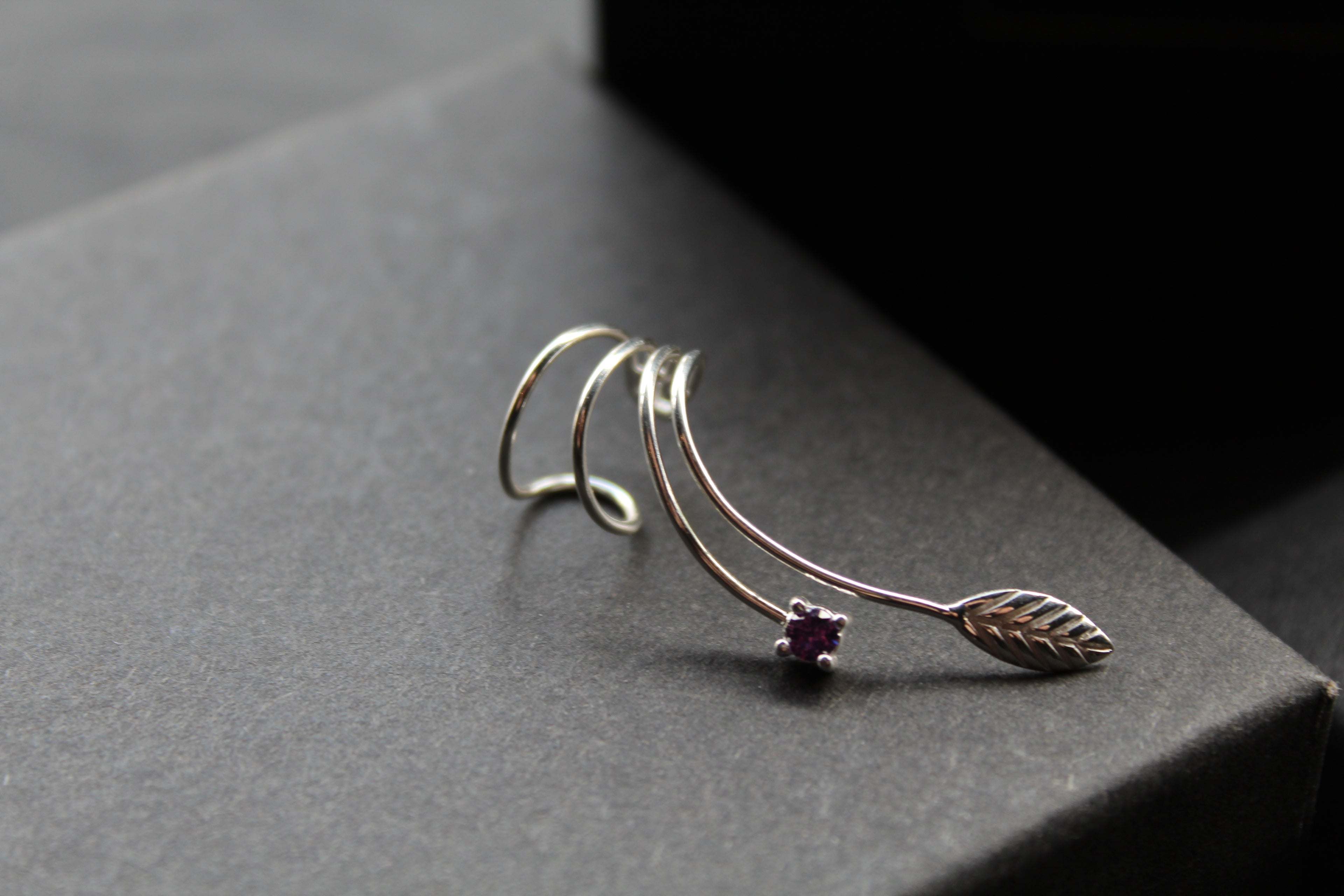 Silver & CZ Ear Cuffs