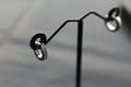 Silver & Cubic Zirconia Huggie Earrings