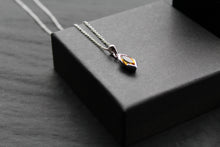 Load image into Gallery viewer, Silver Necklace with Golden Citrine
